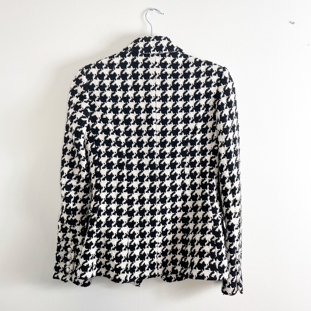 L’AGENCE Kenzie Houndstooth Blazer Jacket - Picture 6 of 8